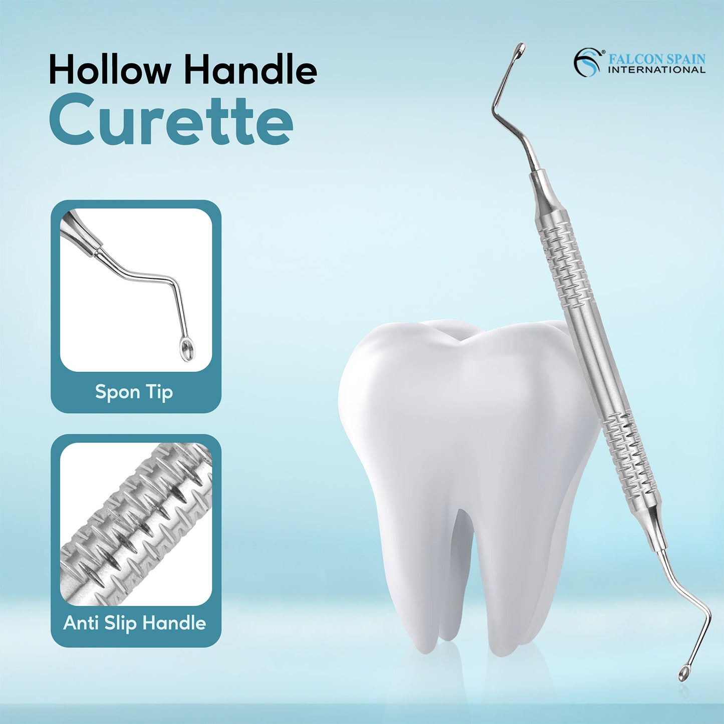 HOLLOW HANDLE CURETTE