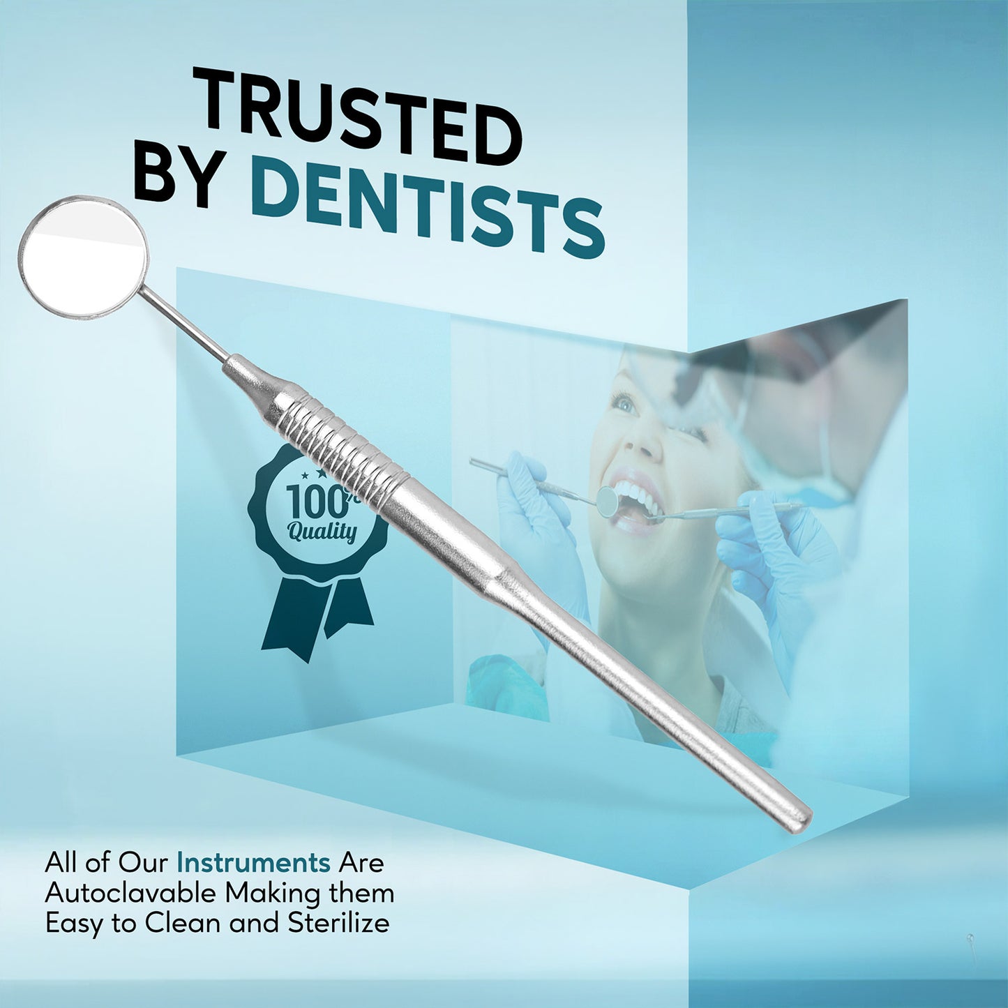 HOLLOW HANDLE MIRROR & HANDLE