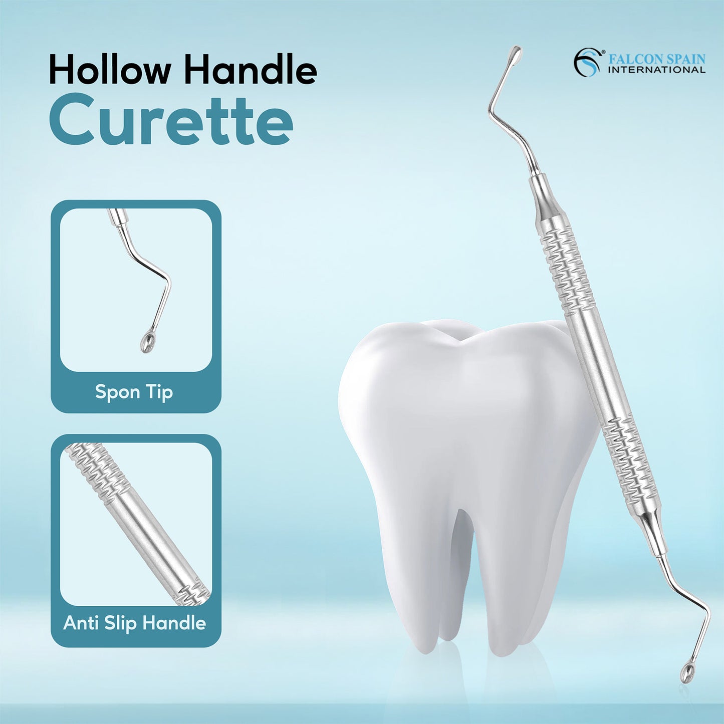 HOLLOW HANDLE CURETTE NARROW